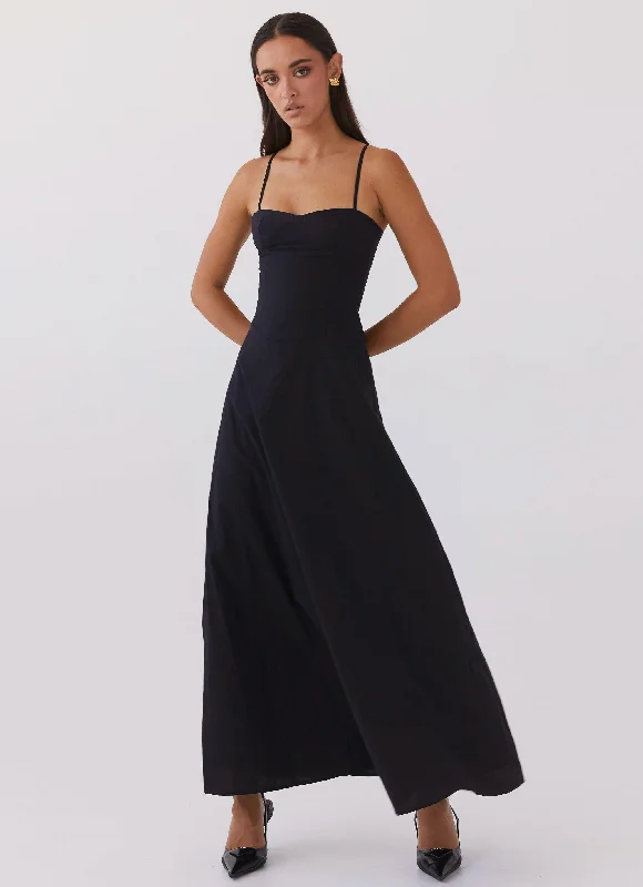 Weekend Buy One Get One Angelina Linen Maxi Dress - Black