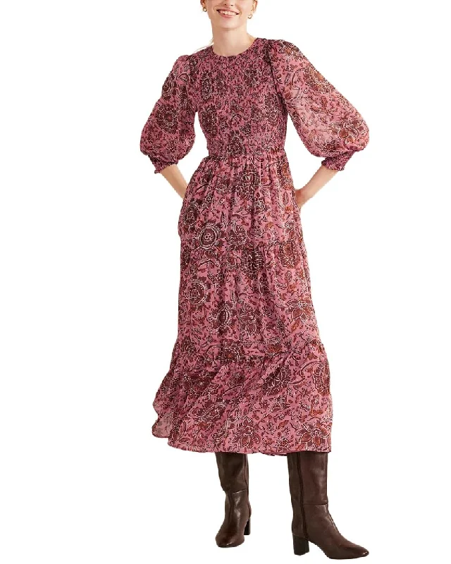 Offer of the Day Boden Metallic Smocked Maxi Dress
