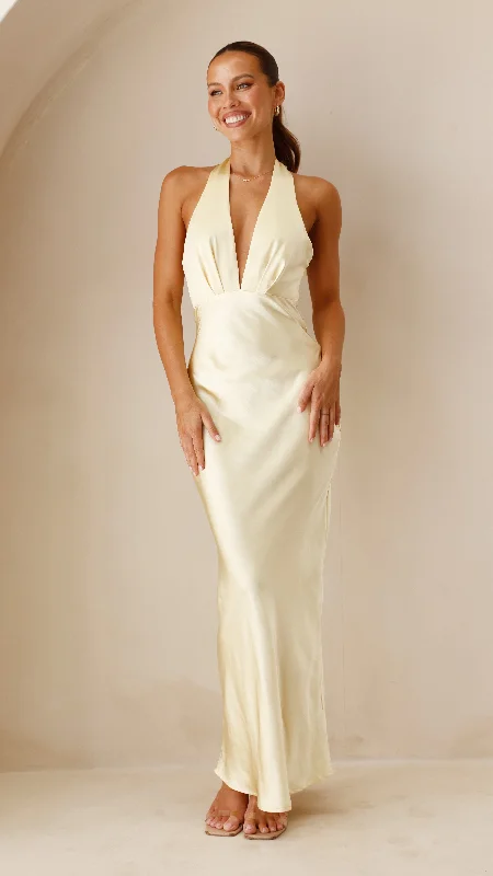 Weekend Best Price Deals Chloe Maxi Dress - Yellow