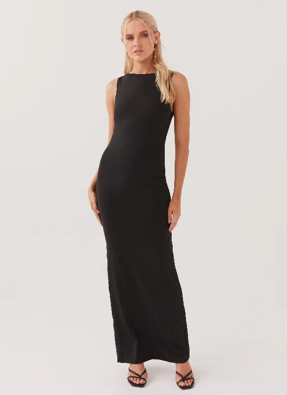 Flash Offer Davina Maxi Dress - Black
