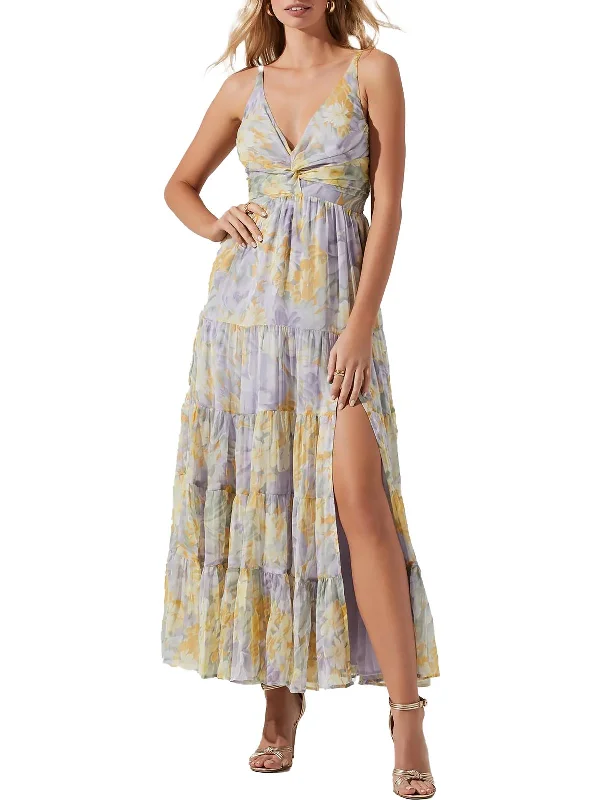 Clearance Event Elsa Womens Printed Long Maxi Dress