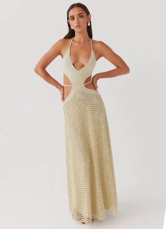 Exclusive Offer Enchanted Melodies Maxi Dress - Sage