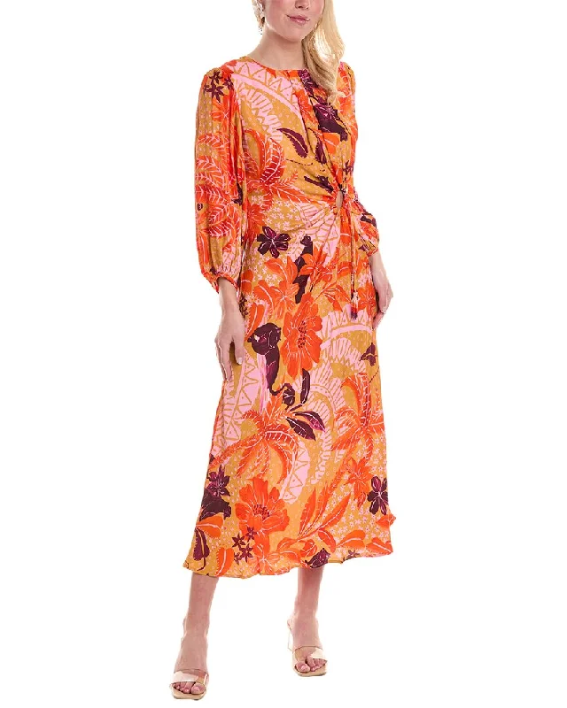 Bargain Alert FARM Rio Jungle Panther Cutout Maxi Dress