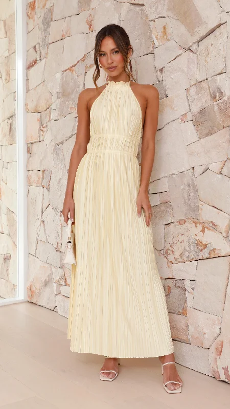 Unbeatable Flash Deals Frances Maxi Dress - Yellow