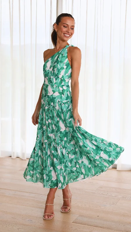 Weekend Shopping Spree Jayma Maxi Dress - Green Multi