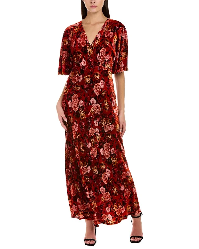 Today Only Johnny Was Alanis Silk-Blend Maxi Dress