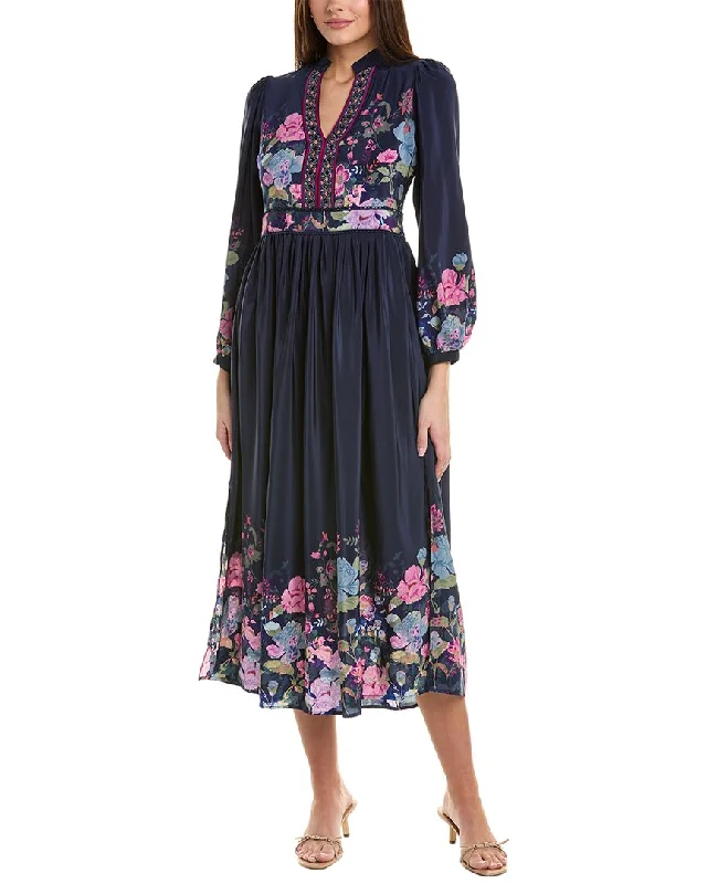 Hot Deals Johnny Was Valeria Silk Maxi Dress
