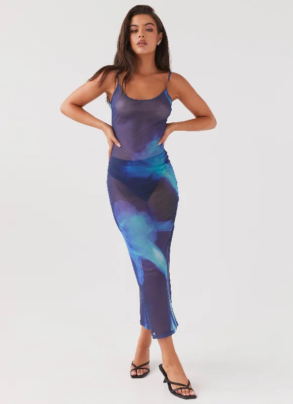 Weekend Shopping Rush Love On The Run Maxi Dress - Cyber Rose