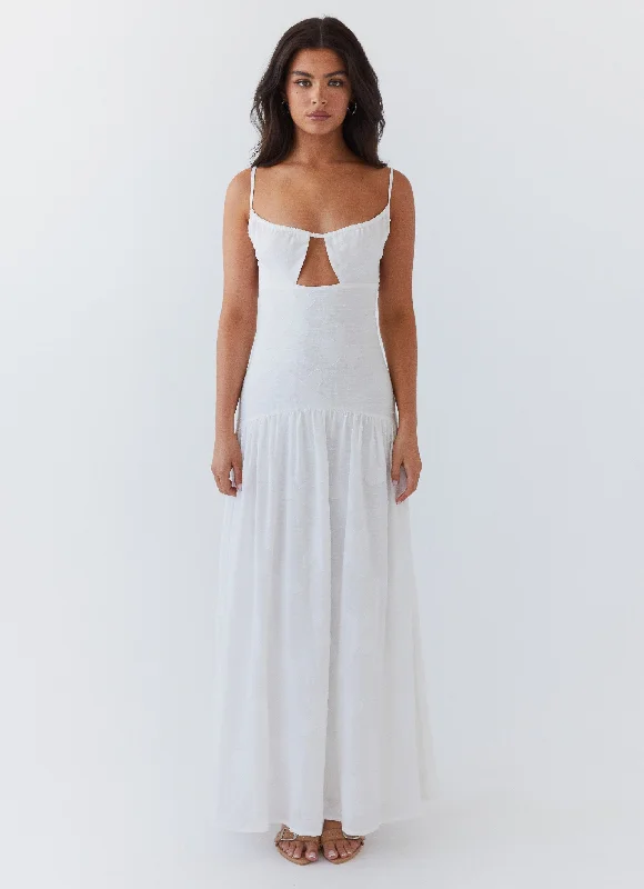 Unseen Savings Myra Maxi Dress - White