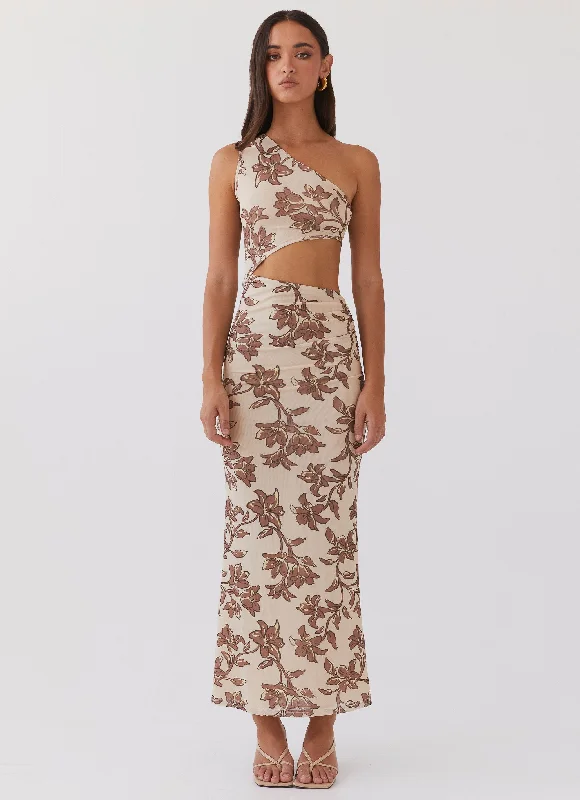 Weekend Buy More Save More Shadows In The Sun Mesh Maxi Dress - Hazel Bloom