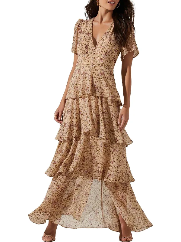 Weekend Flash Sale Tayla Womens Floral Long Maxi Dress