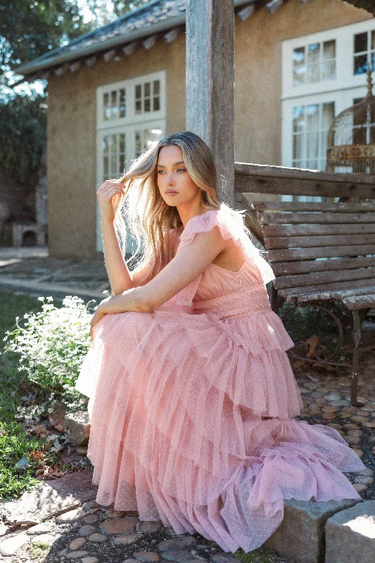 Weekend Best Price Deals Belle Maxi Dress - Blush