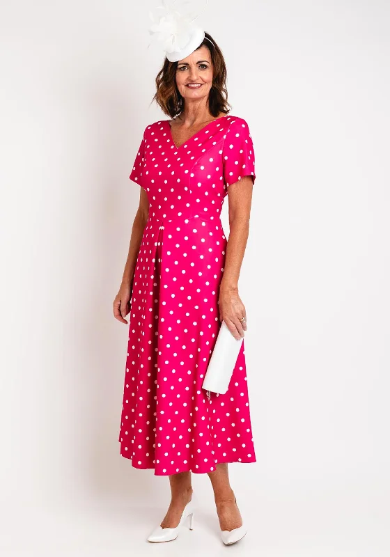 Unbeatable Prices Cassandra Trudy Polka Dot A-line Maxi Dress, Pink