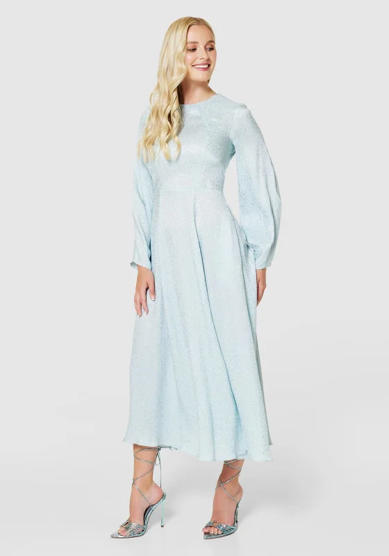 Weekend Top Offers Closet London Jacquard A-Line Maxi Dress, Light Blue