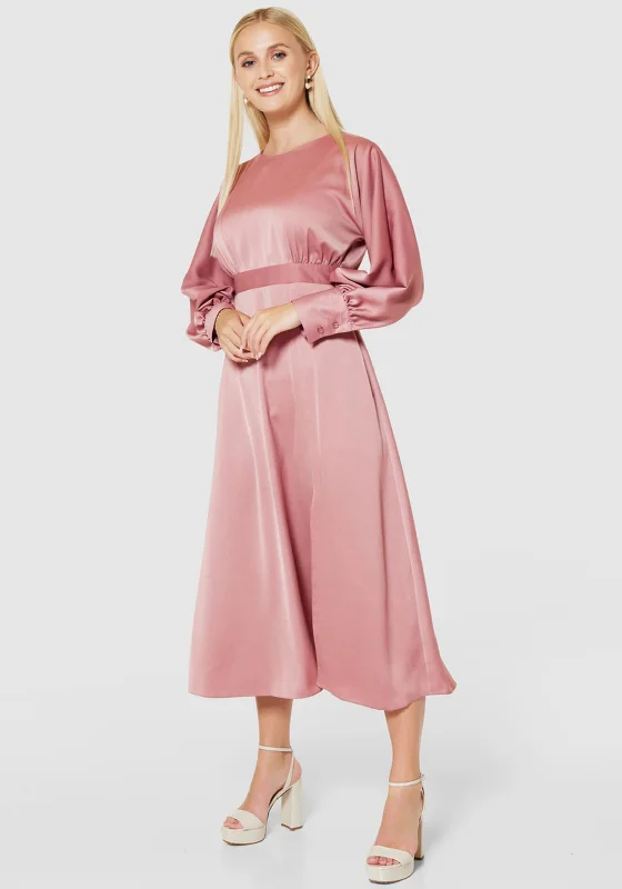 Weekend Exclusive Discounts Closet London Tie Waist A-line Maxi Dress, Rose Pink