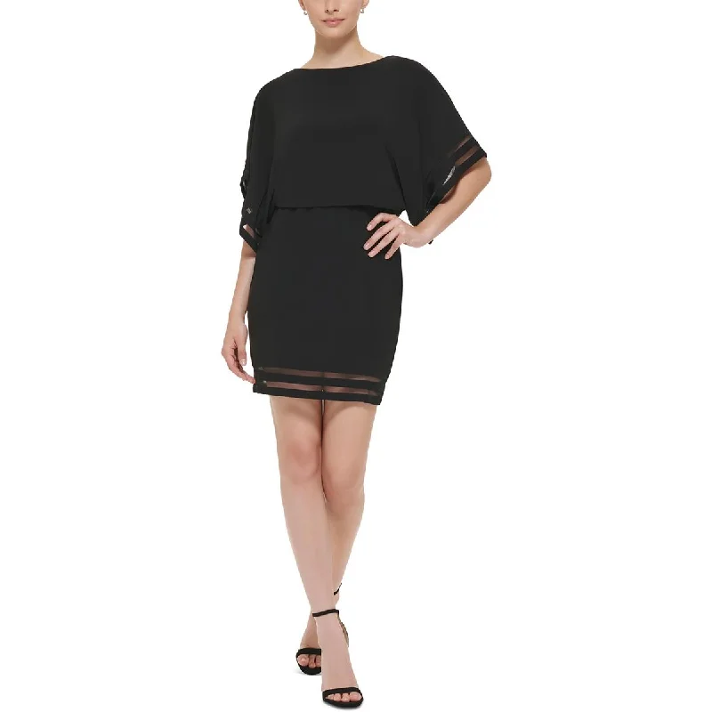 Today’s Flash Sale Jessica Howard Womens Illusion Midi Cocktail And Party Dress