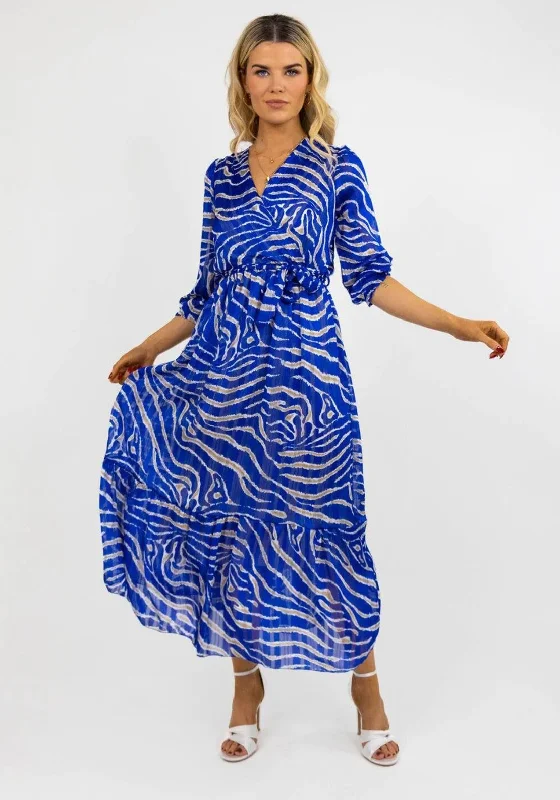 Weekend Deals You’ve Been Waiting For Kate & Pippa Modena Animal Print Maxi Dress, Blue