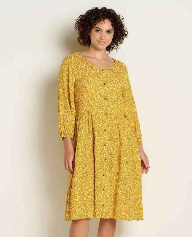 Weekend Only Deals Manzana Tiered Long Sleeve Dress
