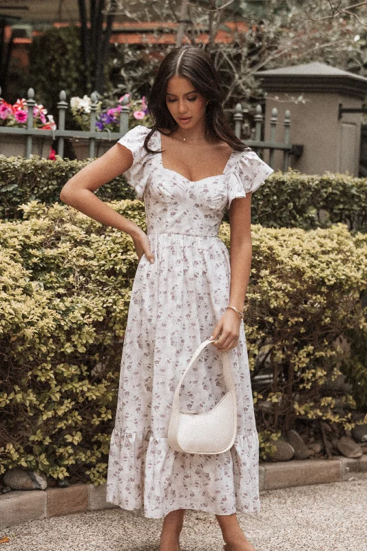 Weekend Price Drop Event Myles Maxi Dress - Beige Floral