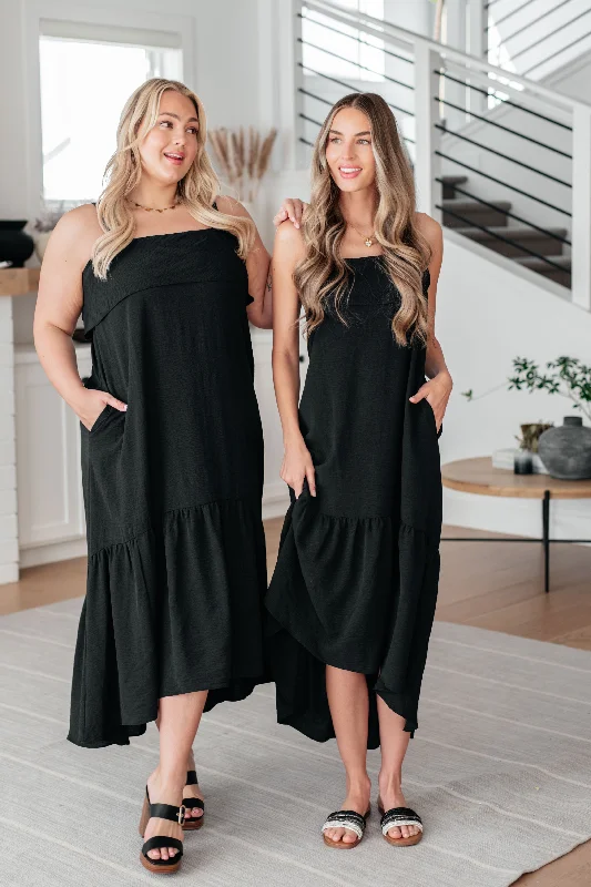 Weekend Sale Extravaganza Nightlife Tie Back Maxi Dress