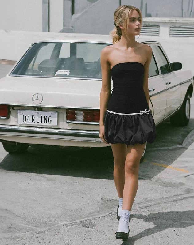 Shop More, Save More Klaita Puffball Mini Dress in Black