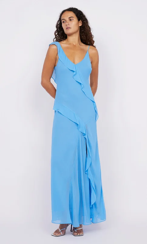 Weekend Price Drops AIDA FRILL DRESS - AZURE