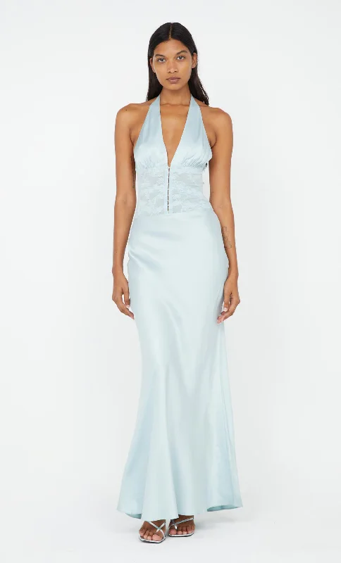 Weekend Sale Extravaganza AKARI HALTER DRESS - CLOUD BLUE