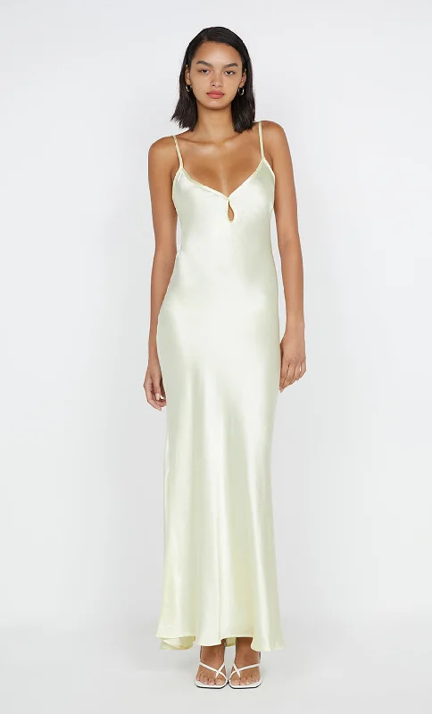 Weekend Hot Bargains CEDAR CITY MAXI DRESS - ICE YELLOW