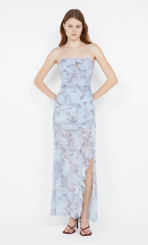 Shop Now, Save More DANICA STRAPLESS DRESS - CHAMBRAY ROSE