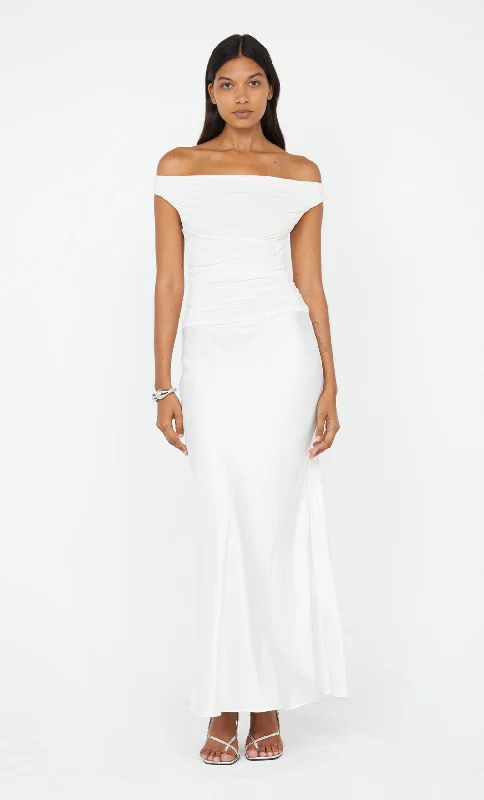Weekend Deal Fest ELEAH OFF SHOULDER DRESS - WHITE
