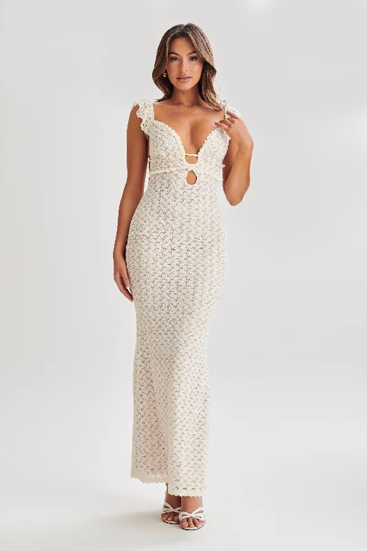 Limited Edition Ezra Lace Maxi Dress - Ivory