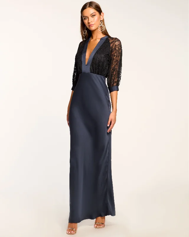 Clearance Event Marceline Lace Short Sleeve Maxi Dress