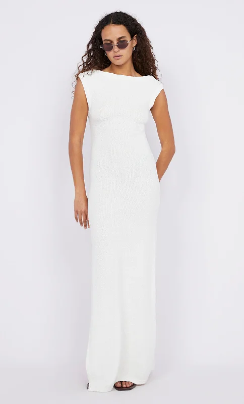 Weekend Offers Galore MARTHA ASYM MAXI DRESS - WHITE