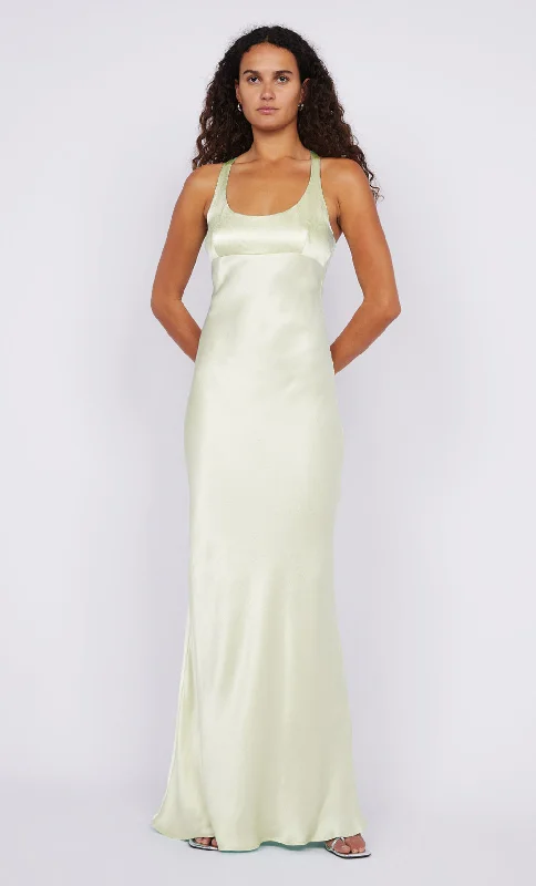 Shop & Get More MAXINA CROSSOVER DRESS - ICE YELLOW