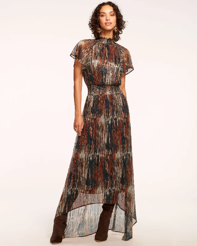 Exclusive Savings Mellie Smocked Flutter Sleeve Maxi Dress