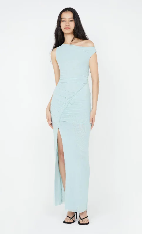 Weekend Bargain Weekends SANIA ASYM DRESS - DUCK EGG