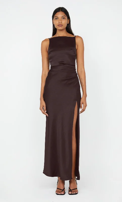 Weekend Flash Deals THE DREAMER MAXI DRESS - DARK CHOCOLATE