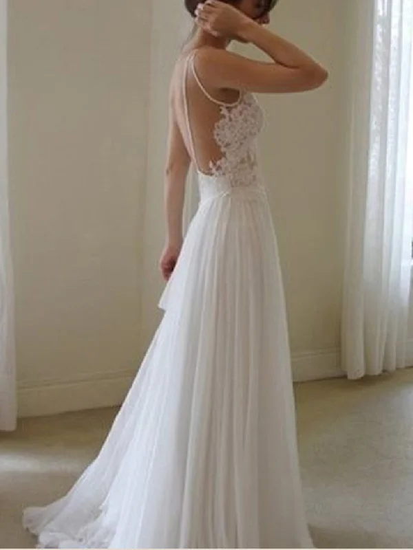 Weekend Super Sale Alert Open Back Wedding Dresses V-neck A Line Chic Simple Backless Cheap Bridal Gown JKW284 Weekend Super Sale Alert Open Back Wedding Dresses V-neck A Line Chic Simple Backless Cheap Bridal Gown JKW284